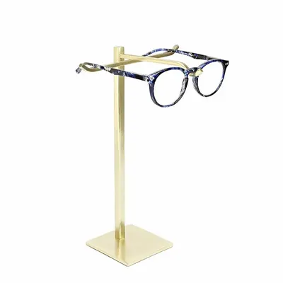 Cadeaux - Présentoir pour 1 paire de lunettes en métal doré H 25cm - LAVAL 1878