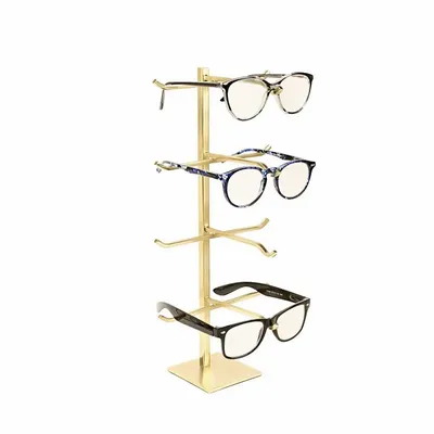 Gifts - Gold metal display stand for 4 pairs of glasses - LAVAL 1878