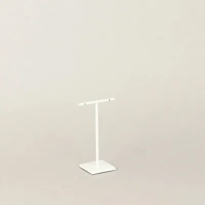 Gifts - Display stand for 1 pair of earrings in matte white metal, H 10.5cm - LAVAL 1878