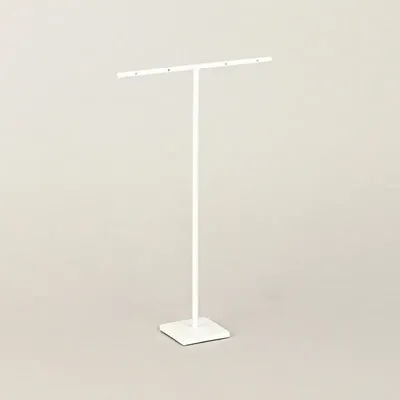 Gifts - Display stand for 2 pairs of earrings in matte white metal, 21cm high - LAVAL 1878