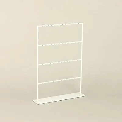 Gifts - Matte white metal tiered display stand for 28 pairs of earrings. - LAVAL 1878