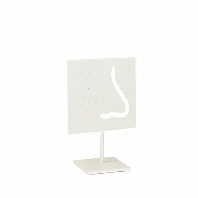 Gifts - 17-hole nose piercing display stand in white metal - LAVAL 1878