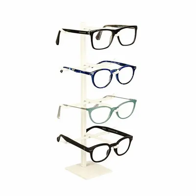 Gifts - Display stand for 4 pairs of glasses in white metal - LAVAL 1878