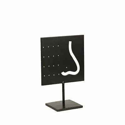 Cadeaux - Présentoir piercing du nez 17 trous en métal noir - LAVAL 1878