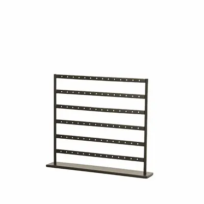 Gifts - Display stand for 42 pairs of earrings, matte black metal, H 17cm - LAVAL 1878