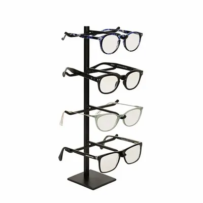 Gifts - Black metal display stand for 4 pairs of glasses - LAVAL 1878