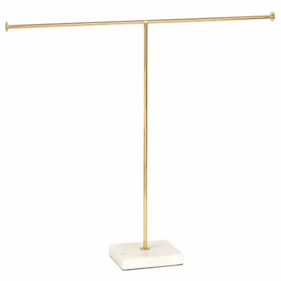 Gifts - Gold-plated metal/marble display stand for necklaces - LAVAL 1878