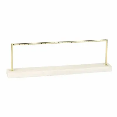 Cadeaux - Présentoir métal doré/marbre pour 10 paires de boucles d'oreilles - LAVAL 1878