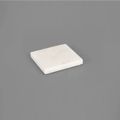 Gifts - White marble presentation plaque, 11 x 11 x H 1.5cm - LAVAL 1878