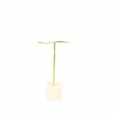 Cadeaux - Présentoir tige 2 paires boucles d'oreilles métal doré mat - LAVAL 1878