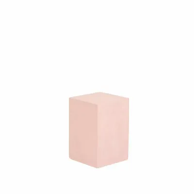 Gifts - Display case in painted pink patinated wood (MDF), 10 x 10 x H 15cm - LAVAL 1878