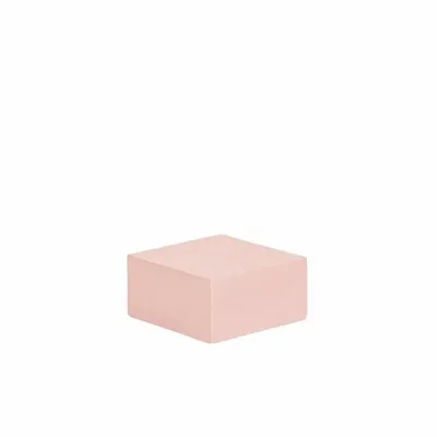 Gifts - Display case in patinated pink concrete, 10 x 10 x H 5cm - LAVAL 1878