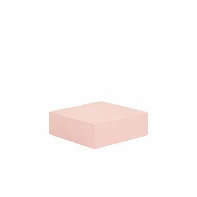 Cadeaux - Volume de présentation bois (MDF) peint rose patiné 15 x 15 x H 5cm - LAVAL 1878