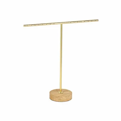 Cadeaux - Présentoir 8 paires boucles d'oreilles métal doré mat - LAVAL 1878