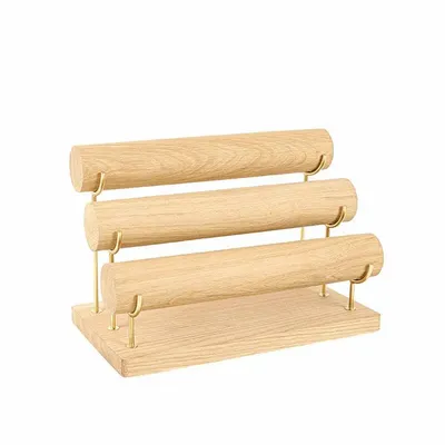 Cadeaux - Présentoir bracelets 3 étages métal doré mat - LAVAL 1878