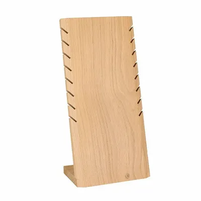 Cadeaux - Présentoir plat 8 colliers/chaînes avec encoches - 15 x H 32cm - LAVAL 1878