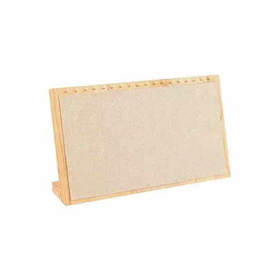 Cadeaux - Présentoir colliers/bracelets hêtre/lin naturel - LAVAL 1878