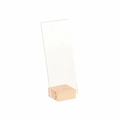 Gifts - Display stand for 20 pairs of stud earrings, beech/clear plexiglass - LAVAL 1878