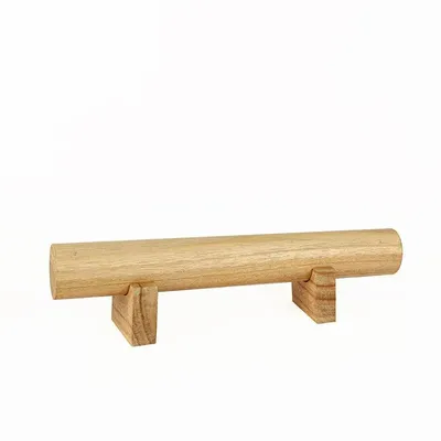 Gifts - Bracelet display stand for 3 pieces, natural Jempinis wood, 30 x H 7.5cm - LAVAL 1878