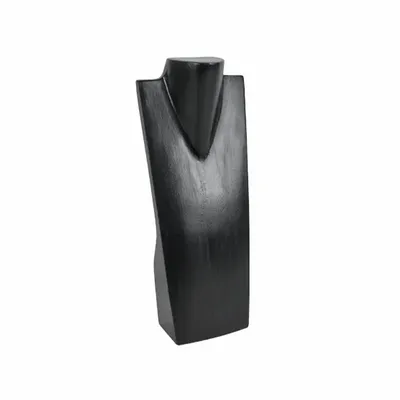 Gifts - Black painted wooden bust of Jempinis for a necklace, H 40cm - LAVAL 1878