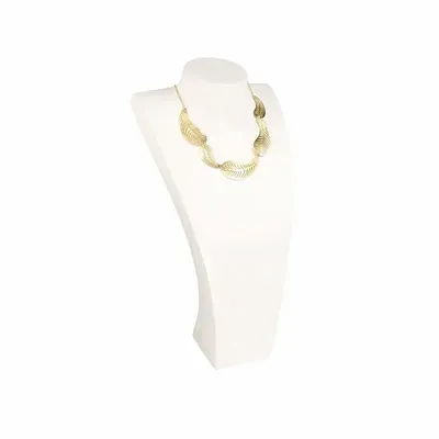 Gifts - Bust with matte white resin necklaces, 35cm high - LAVAL 1878