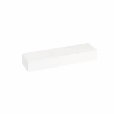 Cadeaux - Support de présentation bois (MDF) peint blanc mat 20 x 5 x H 3cm - LAVAL 1878