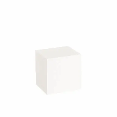 Gifts - White matte painted wooden (MDF) display case, 8 x 7 x 8cm - LAVAL 1878