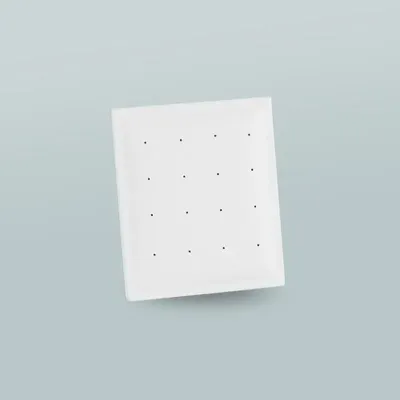 Gifts - Square display stand for 8 pairs of earrings, smooth-looking white - LAVAL 1878