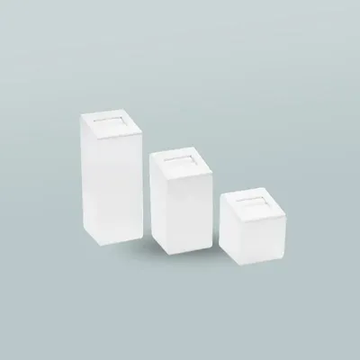 Gifts - Set of 3 square studs for synthetic-coated rings with slot - LAVAL 1878