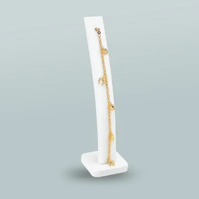 Cadeaux - Présentoir bracelet vertical en gainé synthétique blanc - LAVAL 1878