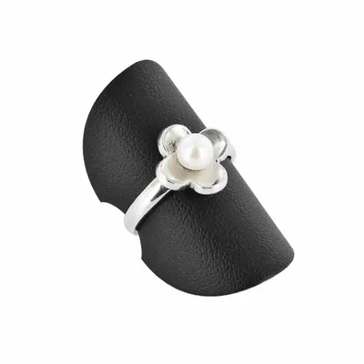 Cadeaux - Présentoirs gainé synthétique pastilles double-face noir pour bague - LAVAL 1878