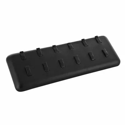 Cadeaux - Présentoir 12 bagues en gainé synthétique noir - LAVAL 1878