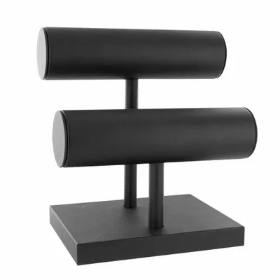 Cadeaux - Présentoir gainé bracelet avec 2 rouleaux et socle noir - LAVAL 1878