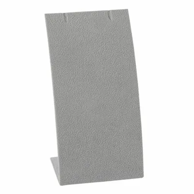 Gifts - B.O./chains-pendants display stand in grey suede-look material - LAVAL 1878