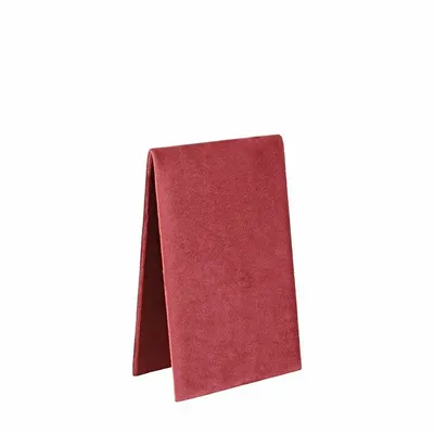 Gifts - Flat display stand for necklaces/chains, covered in burgundy synthetic velvet - LAVAL 1878