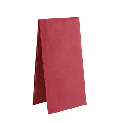 Gifts - Flat display stand for necklaces/chains, covered in burgundy synthetic velvet - LAVAL 1878