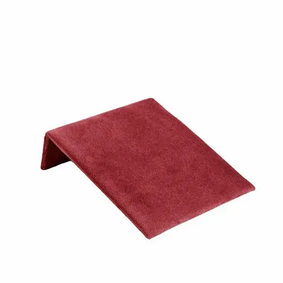 Gifts - 10x12cm angled necklace display stand covered in burgundy synthetic velvet - LAVAL 1878