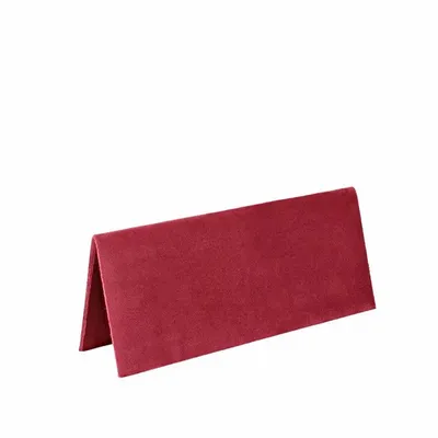 Gifts - Flat display stand for chains/bracelets, covered in burgundy synthetic velvet. - LAVAL 1878