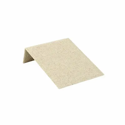 Cadeaux - Présentoir collier incliné plat, gainé tissu lin/coton naturel H 3,5cm - LAVAL 1878