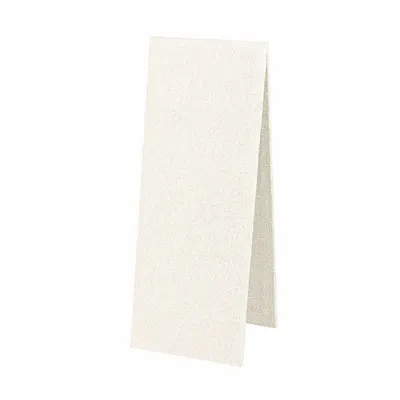 Gifts - Flat display stand for necklaces/chains, covered in white linen/cotton fabric, H 25cm - LAVAL 1878