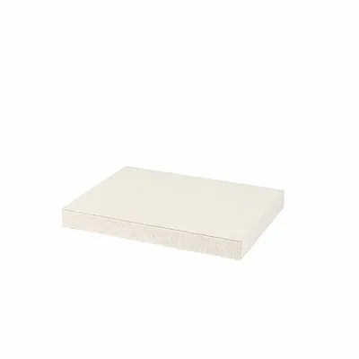Gifts - White linen/cotton fabric-covered display board, 15 x 20 x H 2cm - LAVAL 1878