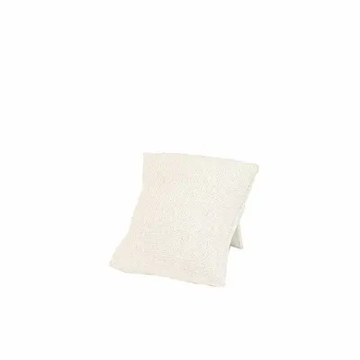 Cadeaux - Coussin de présentation support blanc gainé tissu coton/lin blanc - LAVAL 1878