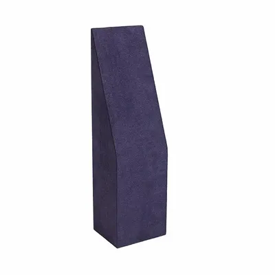 Gifts - Navy blue suede-covered necklace display stand, 29cm high - LAVAL 1878
