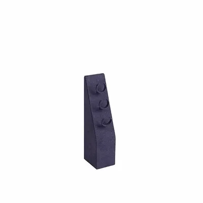 Gifts - Navy blue suede-covered 3-ring display stand - LAVAL 1878
