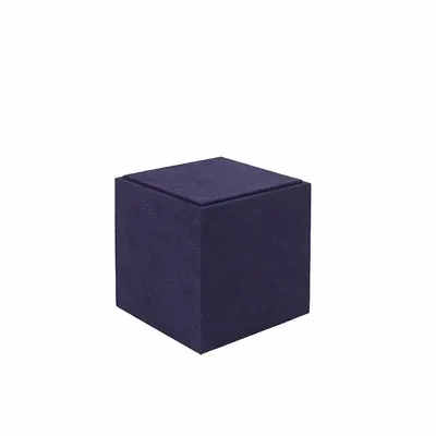 Cadeaux - Support de présentation gainé suédine bleu marine 12 x 12 x H 12cm - LAVAL 1878