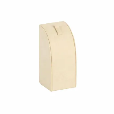 Cadeaux - Présentoir bague languette gainé synthétique aspect suédine crème - LAVAL 1878