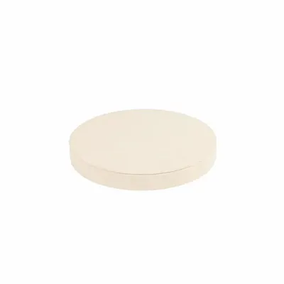 Gifts - Round presentation stand with a suede-like finish in cream color - LAVAL 1878