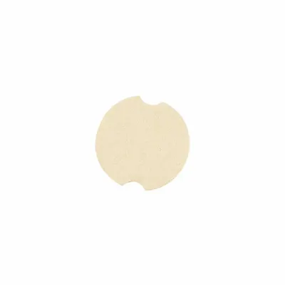Gifts - Cream-colored, synthetic-coated, suede-like ring discs (x10) - LAVAL 1878