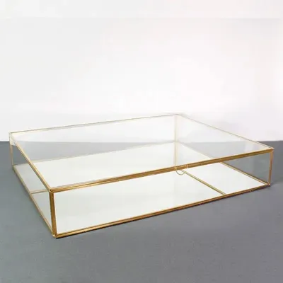 Gifts - Large glass/brass display case - LAVAL 1878