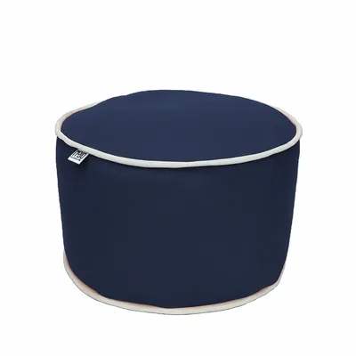 Poufs - Pouf extérieur MOJO POUF-POUF Bleu Marine / Blanc - MOJO BORN TO CHILL